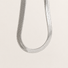 Colar Choker prata tramas grossas