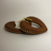 Brinco max dourado com castanho