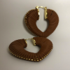 Brinco max dourado com castanho